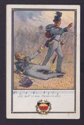 Ansichtskarte Deutscher Schulverein Böhmen Österreich Stempel Landwehr Infanteri