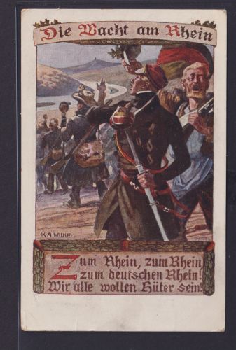 Ansichtskarte Bund Deutsche Böhmen Österreich Künstlerkarte Sigb. Die Wacht am