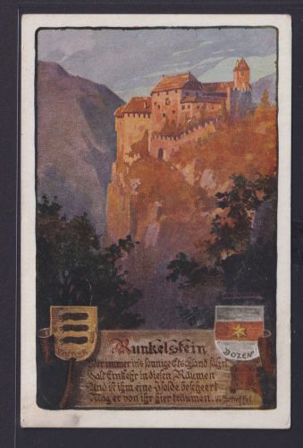 Ansichtskarte Österreich Deutsche Böhmen Künstler Schloss Runkelstein Tirol