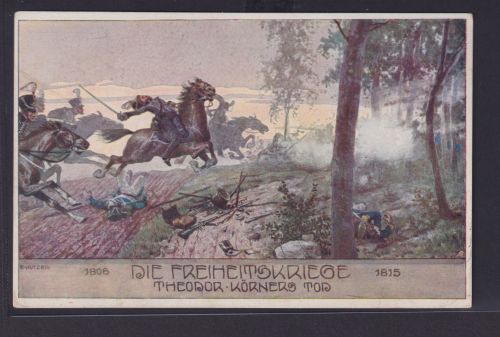 Ansichtskarte Österreich Deutsche Böhmen Künstler Vignette Die Freiheitskriege