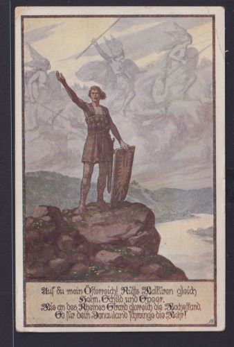 Ansichtskarte Österreich Deutsche Böhmen Künstler Sign. Ritter nach Wien Stempel