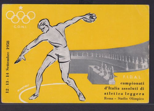 Ansichtskarte Sport Sportfest 12. 13. 14. Sep. 1958 Olympia Stadion Rom
