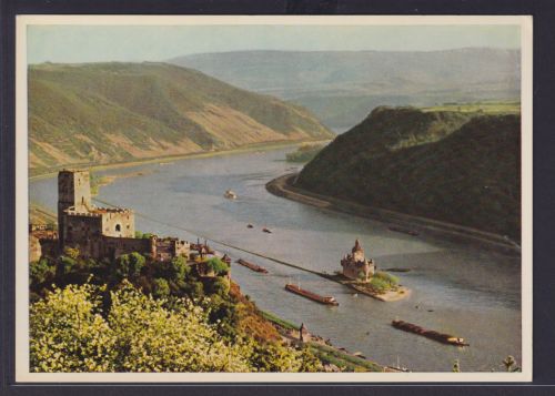 Ansichtskarte Schiffe Schifffahrt Rhein Kaub Dampfer Frieden