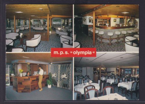 Ansichtskarte Schiffe Schifffahrt M.P.S Olympia Gastronomiebereich