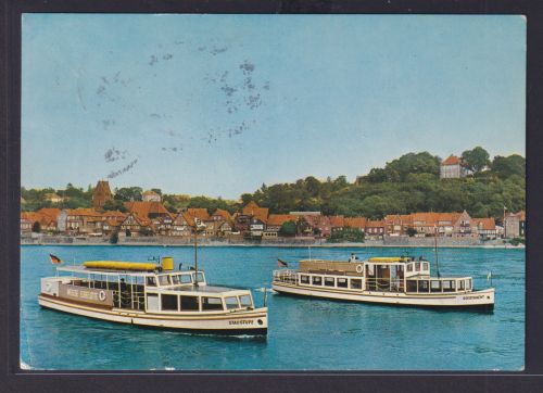 Ansichtskarte Schiffe Schifffahrt ab Lauenburg n. Neuwied Weisse Elbeflotte