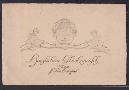 Ansichtskarte Frohes Ereigniss 15. April 1925