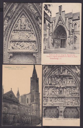 Ansichtskarte Lot Sammlung Strassburg 12 Karten Münster Kaiserpalast