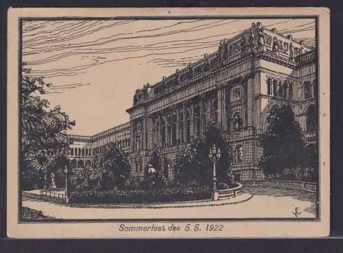 Ansichtskarte Charlottenburg Berlin Technische Hochschule Sommerfest 5.5.1922