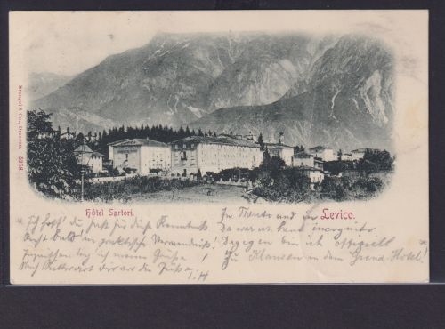 Ansichtskarte Levico Italien Hotel Sartori Künstlerkarte Verlag Stengel & Co.