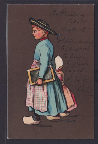 Ansichtskarte Künstlerkarte Frau Kind ab Antwerpen Belgien