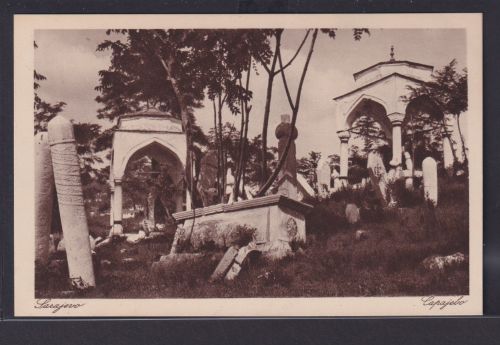 Ansichtskarte Sarajevo Capajebo Jugoslawien Bosnien Herzegowina Denkmal