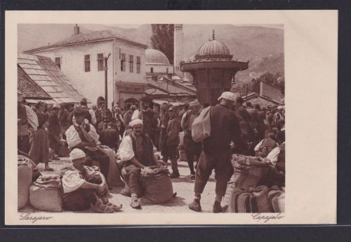 Ansichtskarte Sarajevo Bosnien Herzegowina Markt Händler Capajebo Jugoslawien