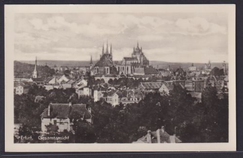 Ansichtskarte Erfurt Kirche Gesamtansicht Thüringen