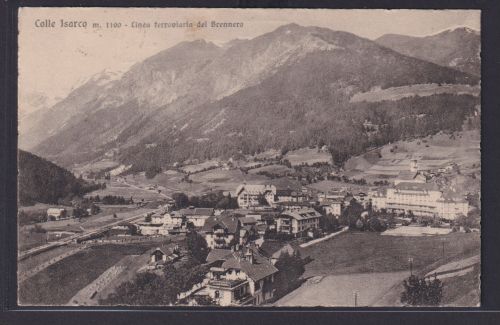 Ansichtskarte Colle Isarco Gossensaß Italien Brenner Gebirge nach Frankfurt