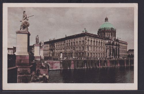 Ansichtskarte Künstlerkarte Berlin Schloß Spree Fluss Seir Pastell