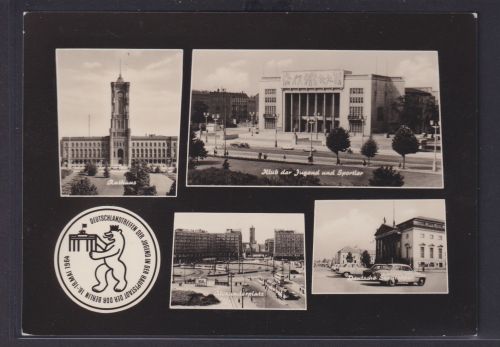 Ansichtskarte Berlin Alexanderplatz Staatsoper Rathaus Strassenbahn Deutschland