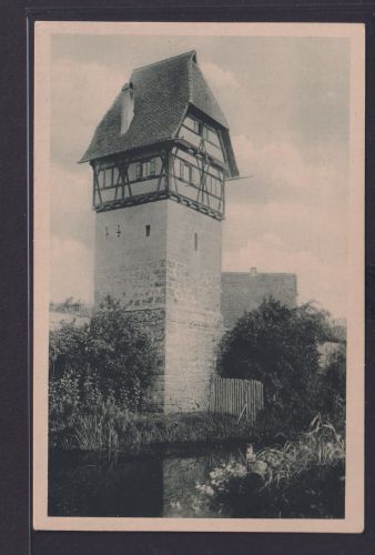 Ansichtskarte Dinkelsbühl Bäuerlinsturm Bayern Verlag Wilh. Breitinger