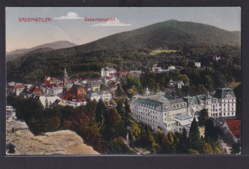 Ansichtskarte Badenweiler Totalansicht Baden Württemberg nach Dresden