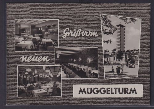 Ansichtskarte Berlin Müggelturm Köpenick Gastronomie Innenansicht
