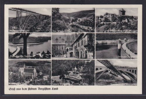 Ansichtskarte Bergisches Land Müngstener Brücke Remscheider Talsperre Schloß