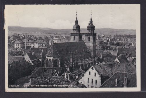 Ansichtskarte Bayreuth Stadtansicht Kirche Bayern