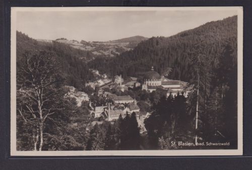 Ansichtskarte St. Blasien Totalansicht Landschaft Wälder Bad. Schwarzwald