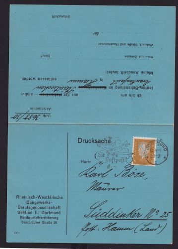 Deutsches Reich Perfin Lochung Flugpost Stempel Militaria Flugzeug