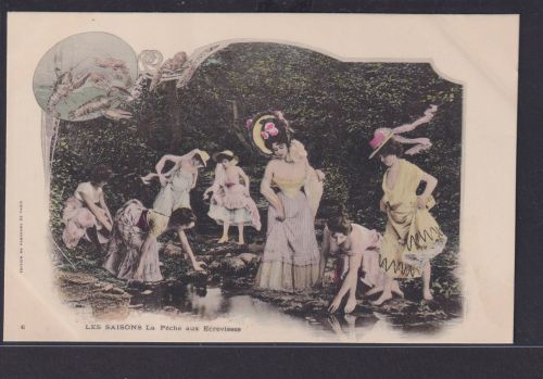 Ansichtskarte Jugendstil Art Nouveau Junge Damen Schönheiten Edition Du Panorama