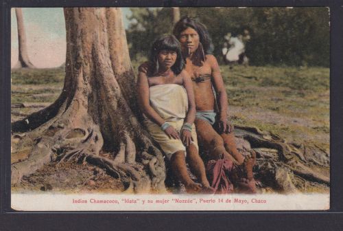 Ansichtskarte Argentinien Chamacoco Indigenes Volk nach Wien 04.02.1907