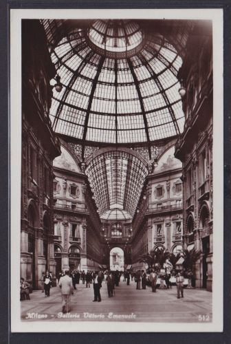 Ansichtskarte Milano Mailand Galleria Vittorio Emanuele Einkaufsgalerie Italien
