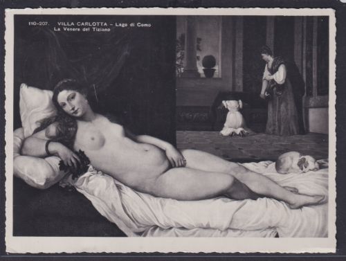 Ansichtskarte Venus von Urbino Gemälde Tizian Villa Carlotta