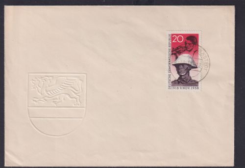 DDR Brief 662 EF Pappchinese FDC mit Tagesersttagsstempel Volkstedt sehr selten