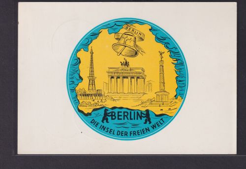 Berlin Brief tolle Karte Brandenburger Tor inter. SST NW 21 Frieden + Freiheit