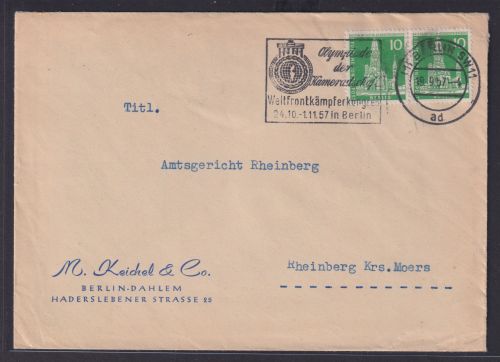 Berlin inter. Masch. SST Olympiade der Kameradschaft Weltfrontkämpferkomgreß
