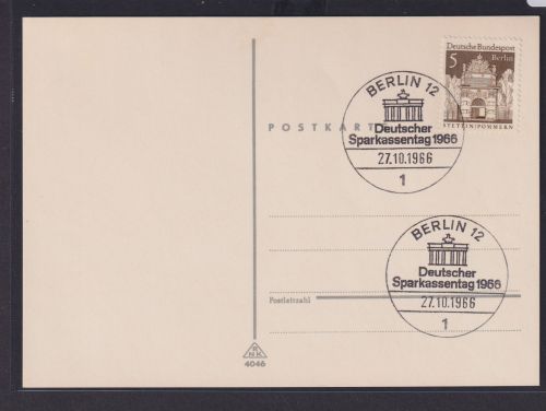 Berlin schöner SST Brandenburger Tor Deutscher Sparkassentag 1966