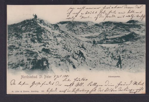 Ansichtskarte St. Peter Nordseebad Dünen Schleswig Holstein nach Altona