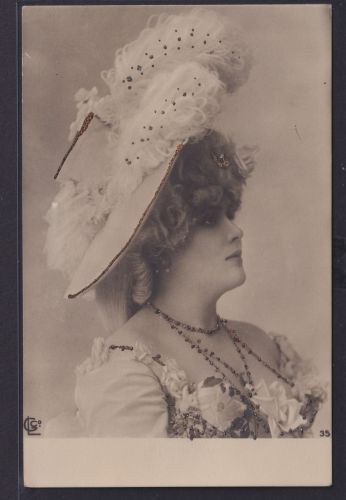 Ansichtskarte Künstlerkarte Frau Schönheit Erotik Goldglitzer Verzierung