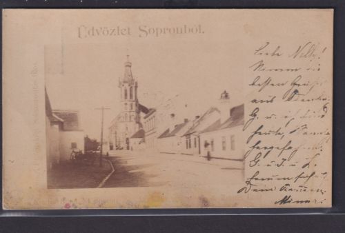 Foto Ansichtskarte Ungarn Üdvözlet Sopronbol n. Rappottenstein Österreich Marke
