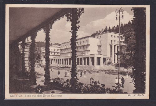 Ansichtskarte Krynica Zdrój Polen Neues Kurhaus Gesundheit Erholung