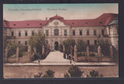 Ansichtskarte Jaszbereny Krankenhaus Gesundheit Pflege ab Satoraljaujhely Ungarn