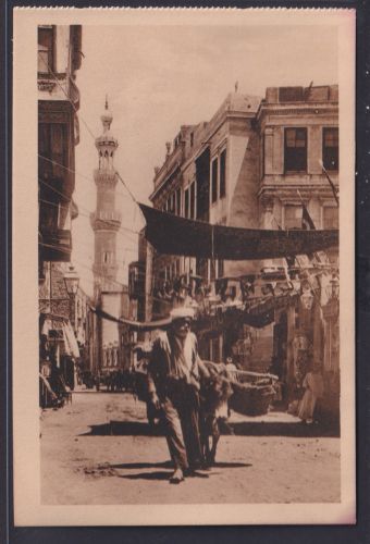 Ansichtskarte Cairo Kairo Ägypten Arab Strasse Händler Esel Moschee