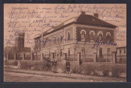 Ansichtskarte Sátoraljaújhely Neustadt Zeltberg Ungarn Haus Strasse n. Gröbming