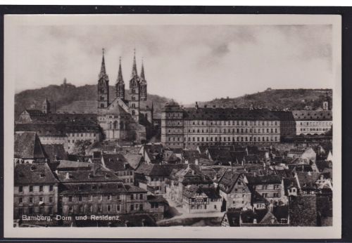 Ansichtskarte Bamberg Dom Residenz Stadtansicht Bayern