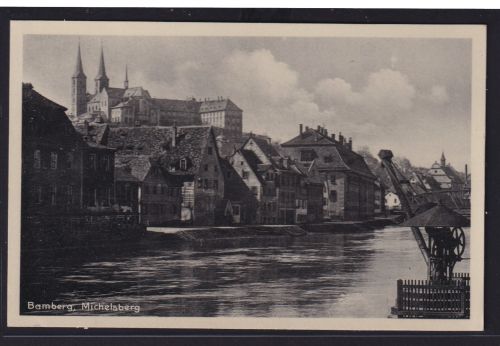 Ansichtskarte Bamberg Michelsberg Main Fluss Bayern