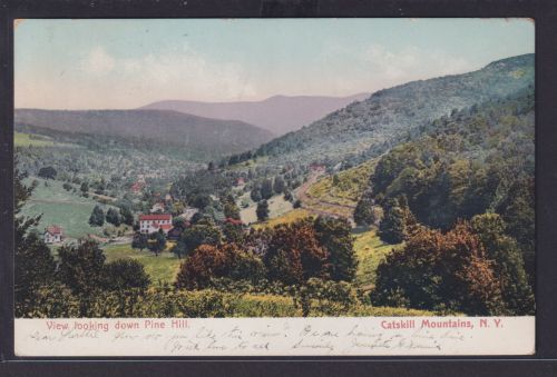 Ansichtskarte Catskill Mountains New York Blick v. Pine Hill Künstlerkarte
