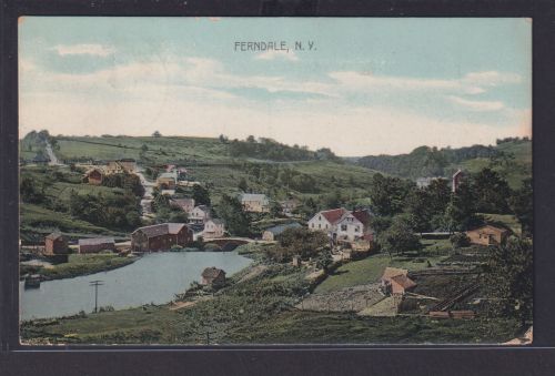 Ansichtskarte Ferndale New York Weiler Liberty Sullivan County USA Wohnsiedlung