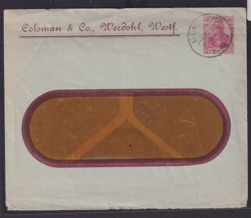 Briefmarken Deutsches Reich Brief Privatganzsache Colsman & Co Werdohl Westfalen
