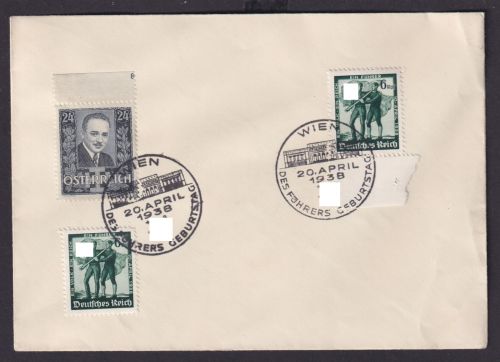 Ostmark Deutsches Reich Brief Wien Österreich Geburtstag 20.4.1938