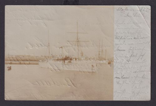 Militaria Privat Foto als Ansichtskarte Schiffe Marine Schifffahrt ab Cuxhaven