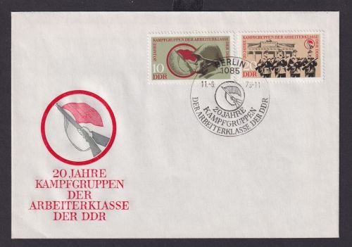 DDR Brief 20 Jahre Kampfgruppen der Arbeiterklasse der DDR
